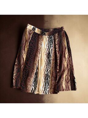 LULAROE Animal Print A Line Skirt Size Small